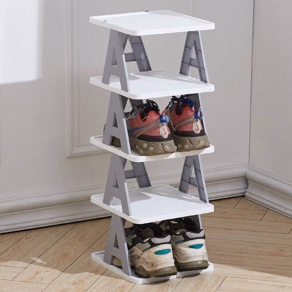 PAWNORA 5 Tier Tall Shoe Rack Storage Shelf in White – 3