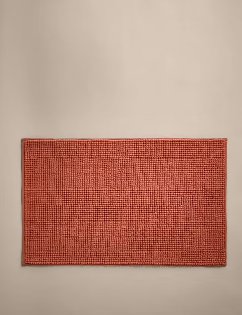 M&S Bobble Bath Mat in Terracotta