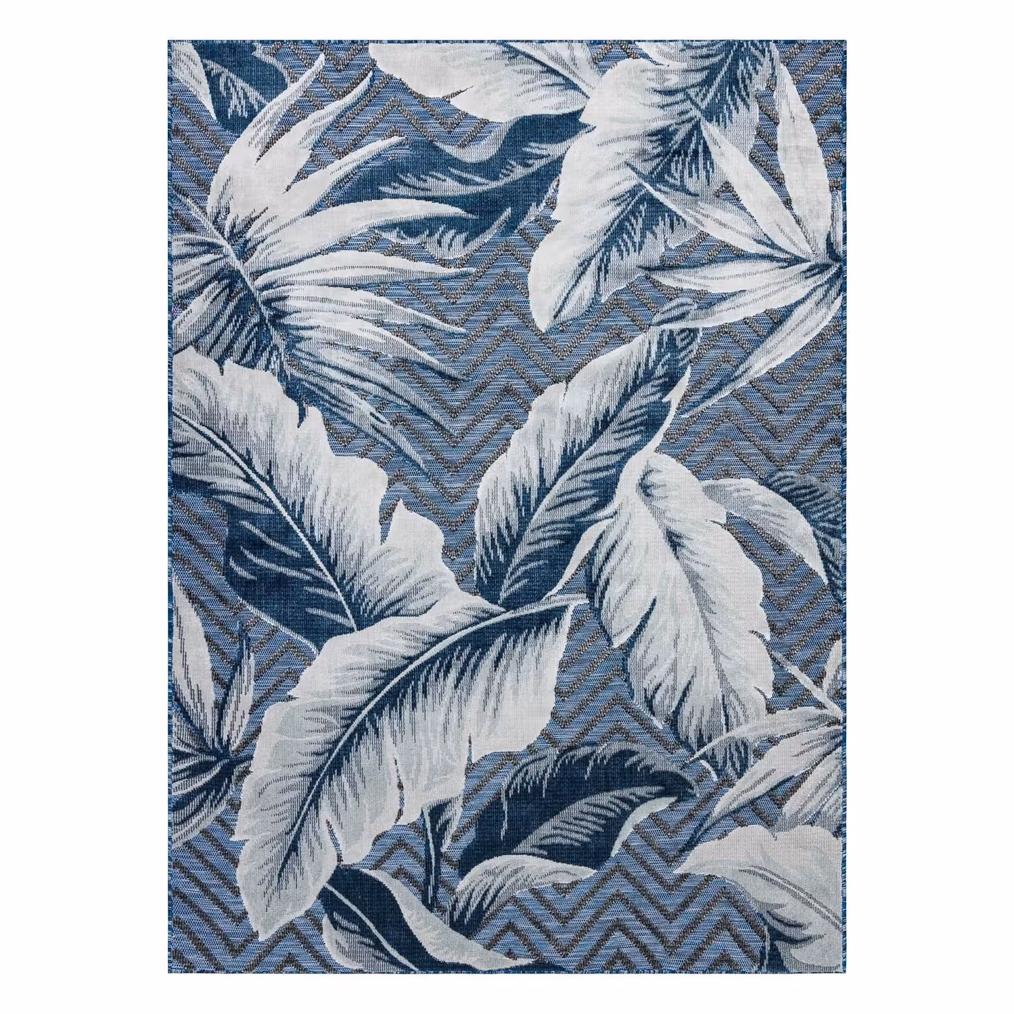 RugsX Botanic Floral Blue Rectangular Rug, W: 157 cm, D: 220 cm – 3