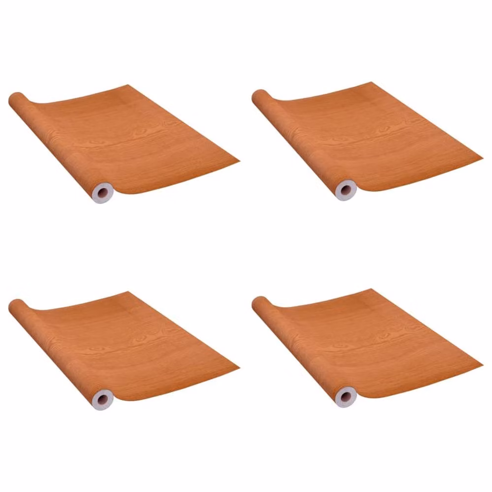Berkfield Home Self-adhesive PVC Door Films, 4 Pieces, Light Oak Brown, W: 90 cm, H: 210 cm – 3
