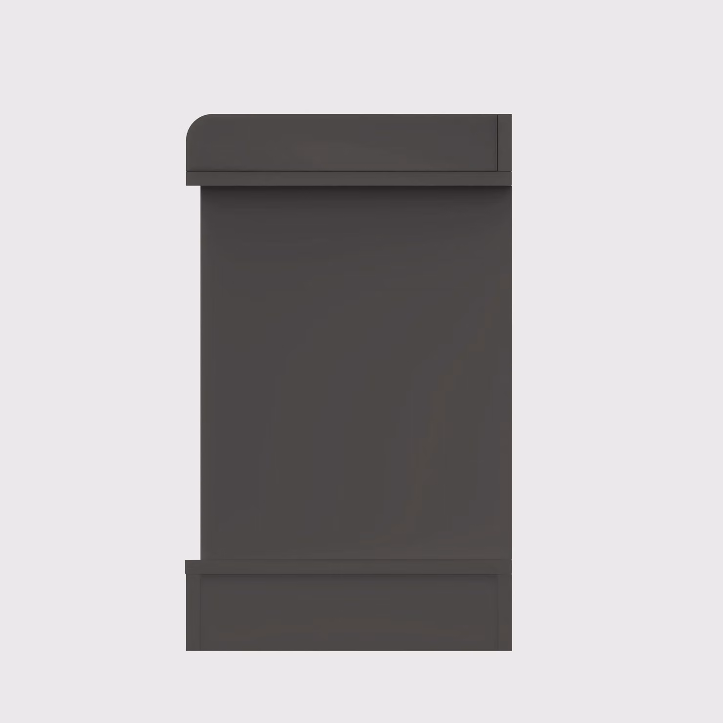 GFW Kempton Modern Grey Lacquered MDF Shoe Rack – 3