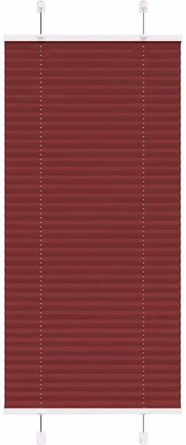 Berkfield Home Single Pleat Corded Blind in Bordeaux Red, W: 64.4 cm, H: 100 cm – 1