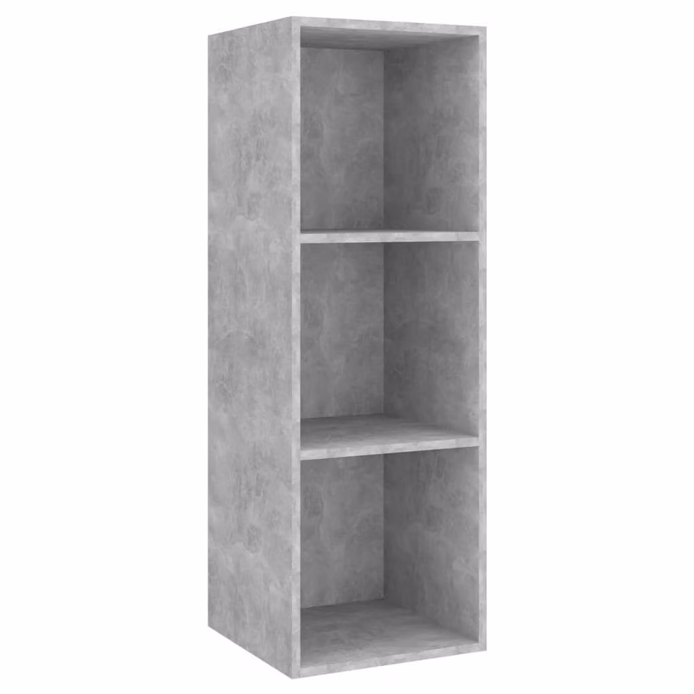 Berkfield Home Set of 2 Wall-mounted TV Cabinets in Concrete Grey Engineered Wood – 3