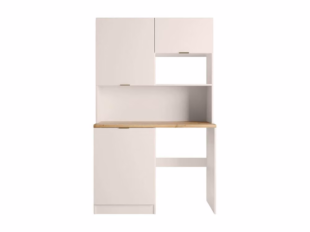 Vente-unique Modern Multifunctional Kitchenette and Utility Room Base Cabinet in Beige