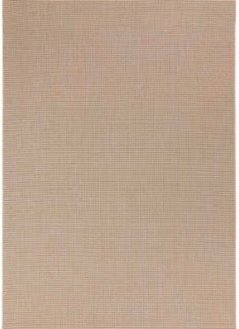 THE RUGS Weatherproof Plain Minimalist Indoor Outdoor Rug in Beige, W: 240 cm, D: 340 cm