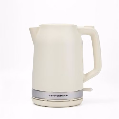 Hamilton Beach Ella Electric Kettle with Auto Shut Off, 1.7 l, Beige – 1