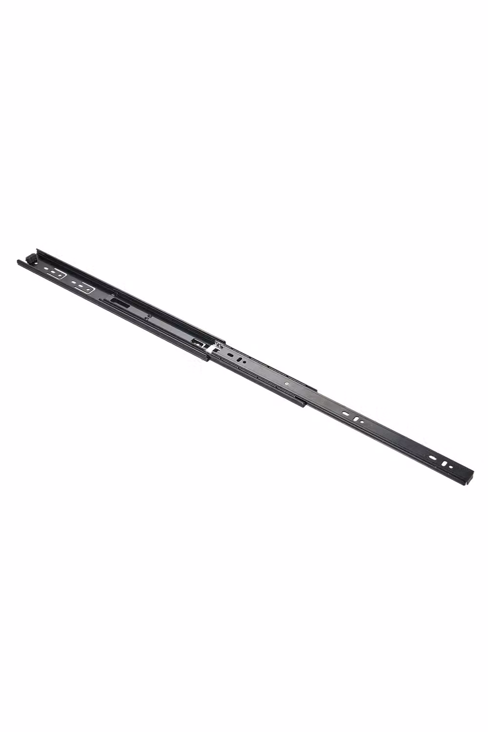 Living and Home Pair of Black Steel 3-Fold Soft-Close Ball Bearing Drawer Slides, Length: 30.48 cm – 2
