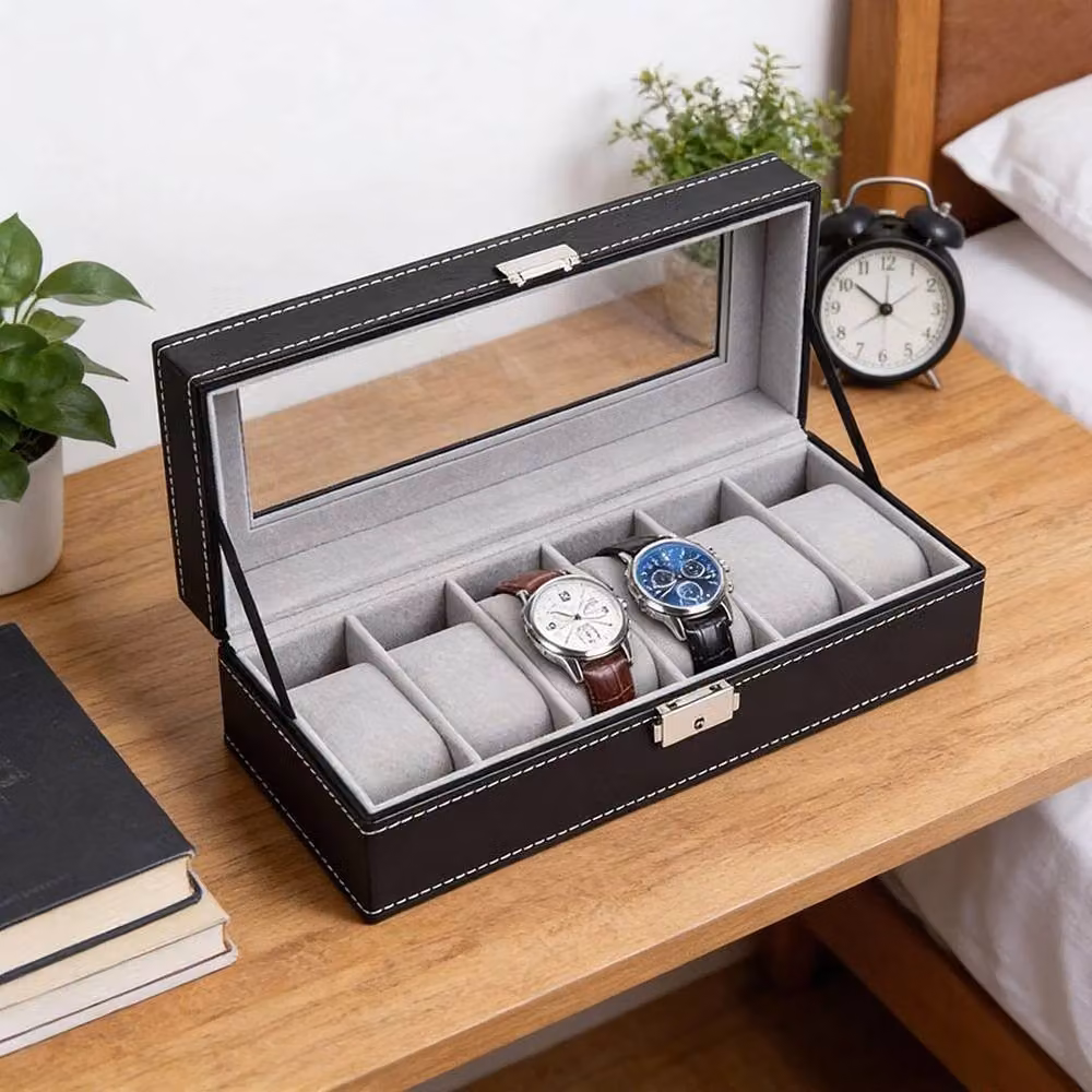 FORGEVIO Lockable 6 Grid Box in Black – 6