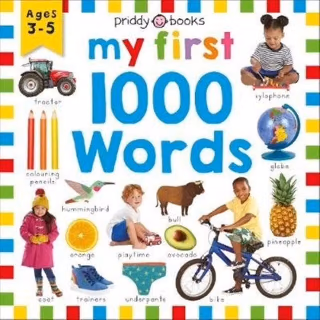 Priddy Books My First 1000 Words Multicolour Hardback Book