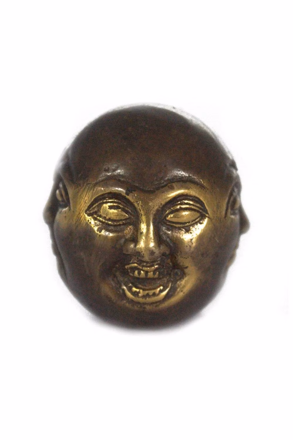 KDMD Gold Four Face Buddha Oriental Metal Fengshui Ornament for Home and Spa, 4.5 cm – 2