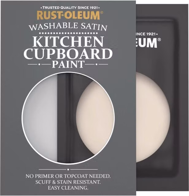 Rust-Oleum Kitchen Cupboard Satin Finish Tester Sachet in Homespun, 10ml