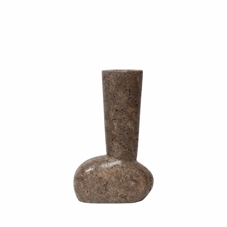 Dome Deco NIKA M Brown Stone Tabletop Vase
