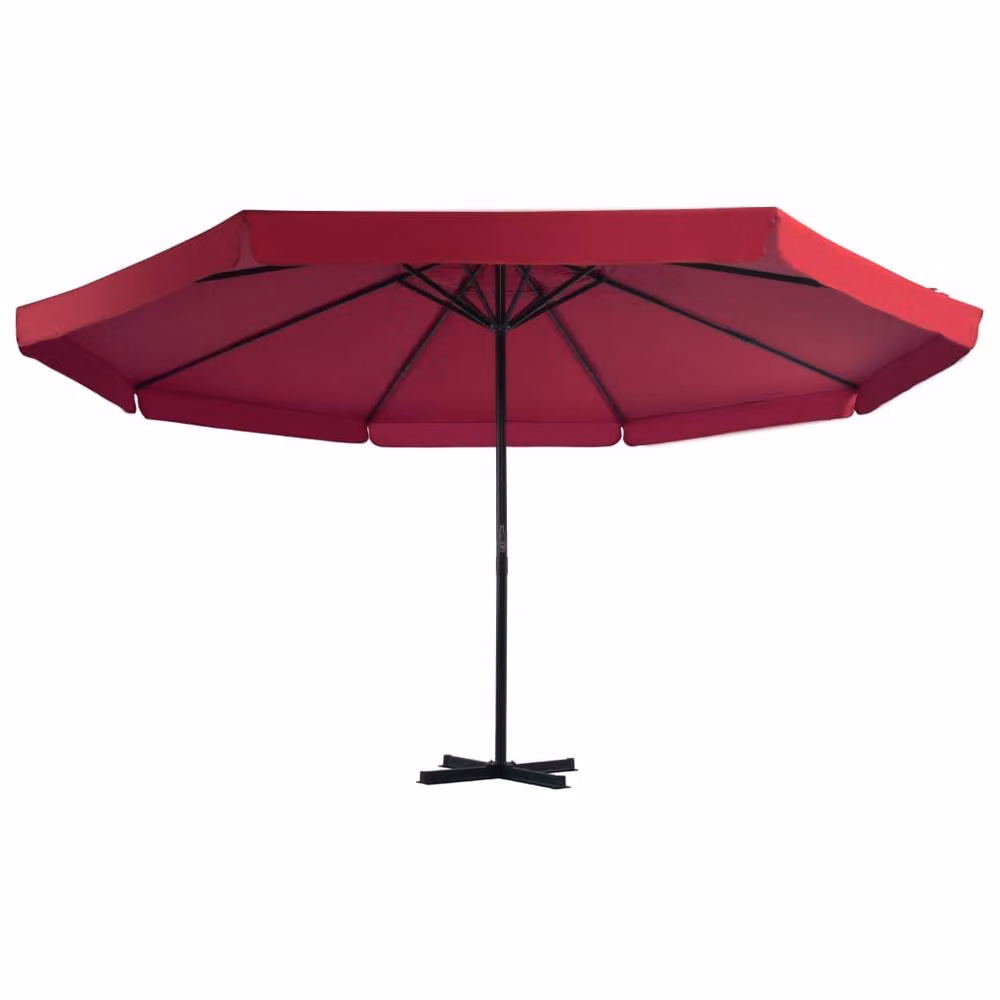 Berkfield Home Red Outdoor Umbrella with Portable Aluminium and Steel Base – 2