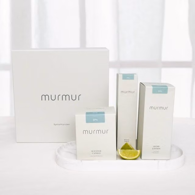 Murmur Bathroom Edit Gift Box in White