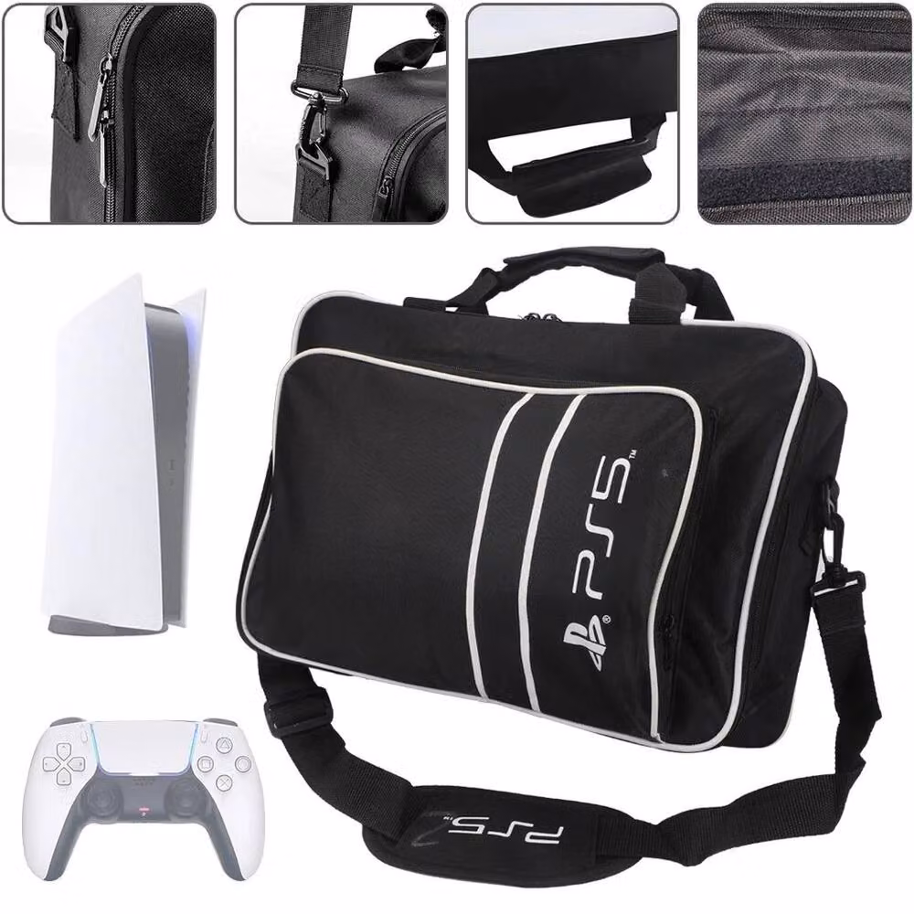 SPETLEK Black Carrier Backpack, Shoulder Bag and Handbag for PS5 and PlayStation, W: 100 cm, D: 15 cm – 2