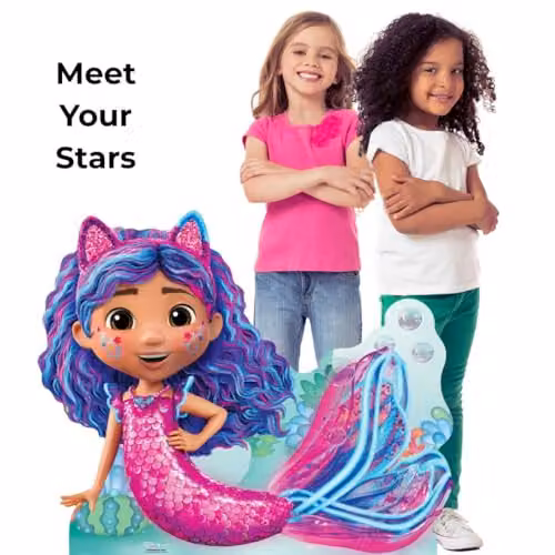 Star Cutouts SC4769 Mermaid Gabby from Gabby’s Dollhouse Lifesize Cardboard Cutout, Multicolour, Height: 95 cm – 2
