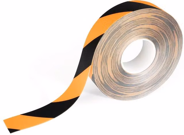 Dural Slip-Resistant Marking Tape in Yellow and Black, W: 5 cm, L: 30 m