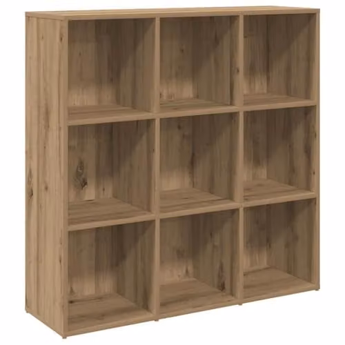 vidaXL Artisan Oak Book Cabinet in Brown, W/D/H: 98 x 29 x 97.5 cm – 1
