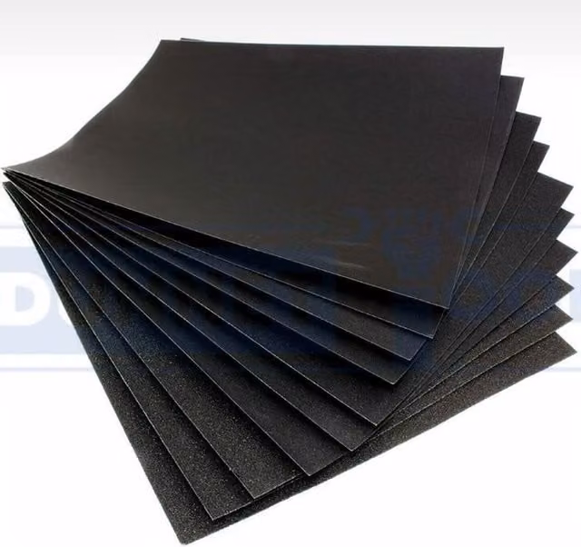 Garden Mile 10-Piece Black Wet and Dry Sandpaper, W: 23 cm x H: 23 cm