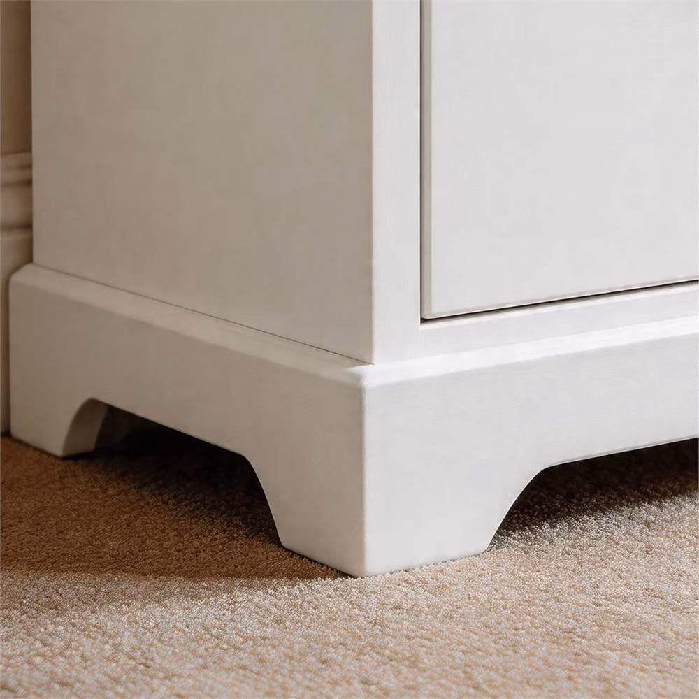 Nordara White 5 Drawer Wooden Chest of Drawers Hallway Storage Organiser W: 110 cm, D: 15 cm – 3