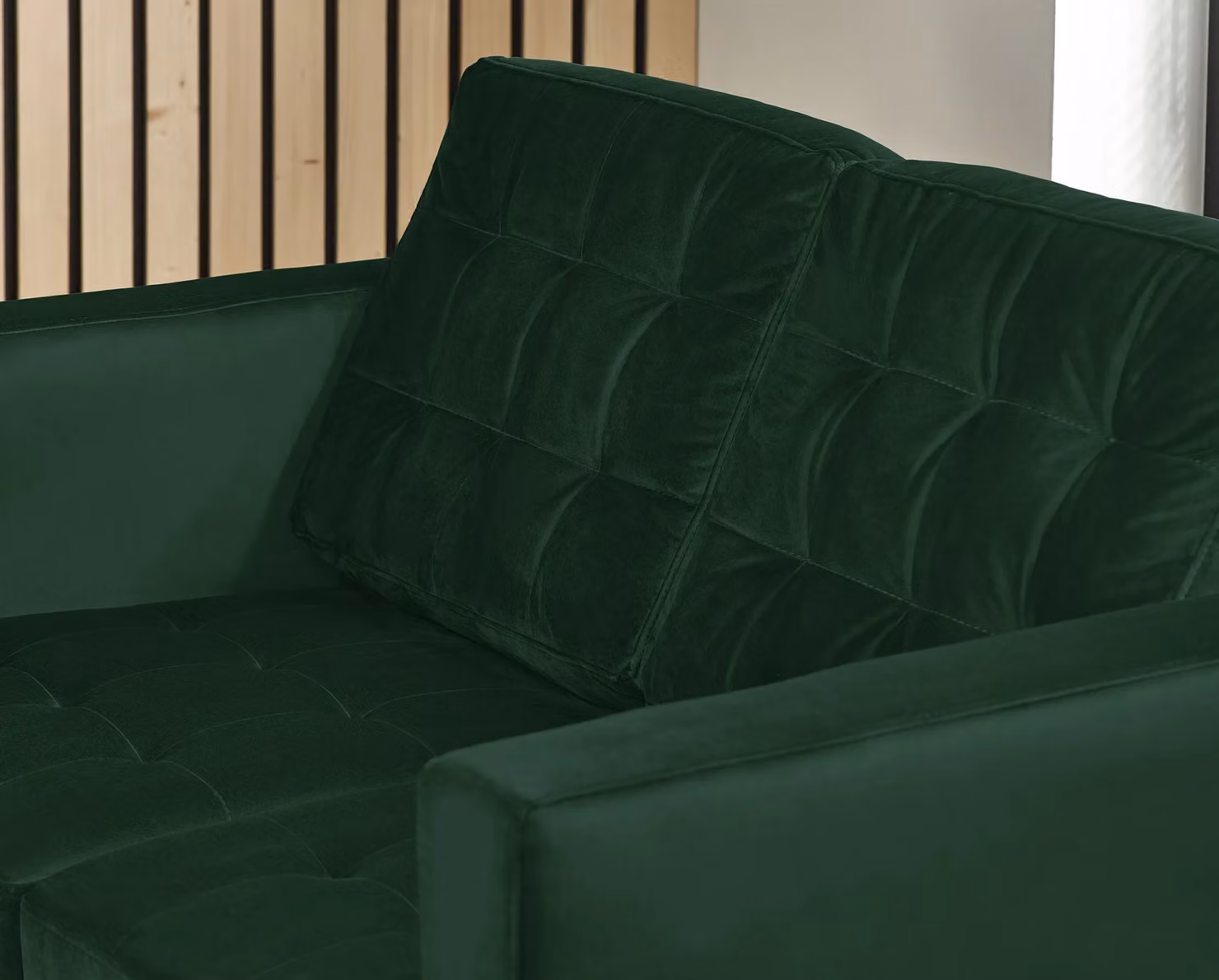 FurnitureboxUK Jade 2-Seater Modern Velvet Sofa with Solid Wood Frame in Emerald Green – 4