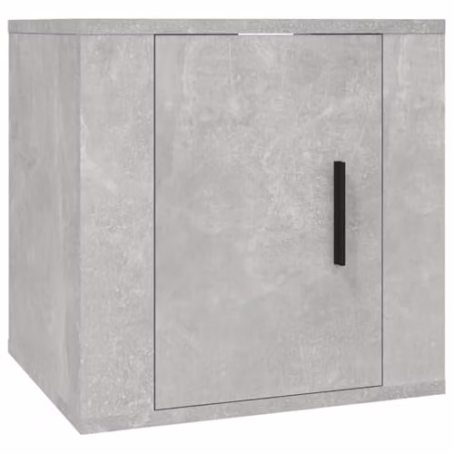 vidaXL Wall Mounted TV Cabinet in Concrete Grey, W: 40 cm, D: 34.5 cm, H: 40 cm