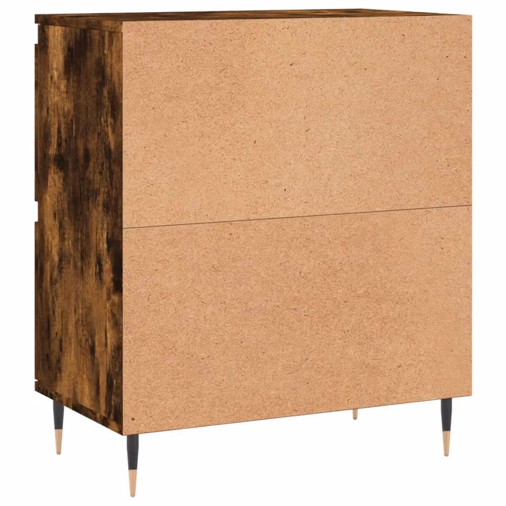 Berkfield Home Set of 2 Mid-Century Smoked Oak Sideboards in Brown, W/D/H: 120 x 35 x 70 cm – 6