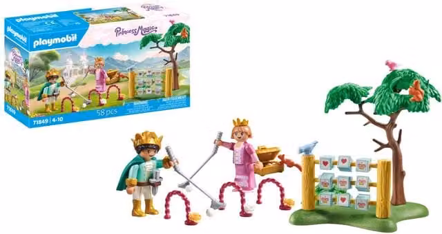 Playmobil Garden with Royal Games Castle Fort in Green and Multicolour