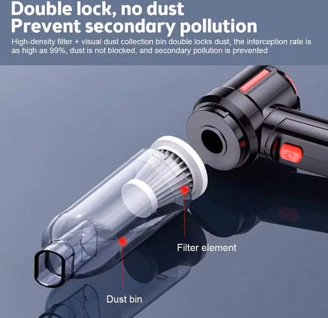NESTLUNE Cordless Wet and Dry Car Vacuum Cleaner in Black – 1