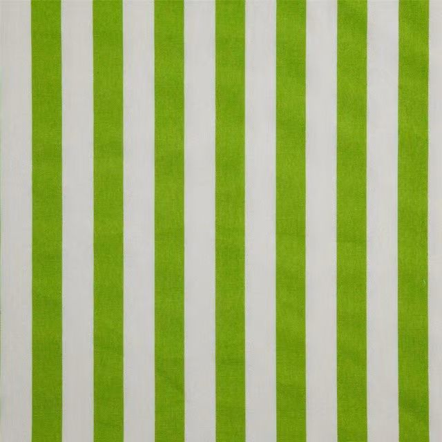 Homescapes Green Pure Cotton Thick Stripe Fabric, Width: 150 cm