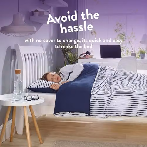 Slumberdown Single Coverless Duvet, 9 Tog, Blue, W: 135 cm x L: 200 cm – 3