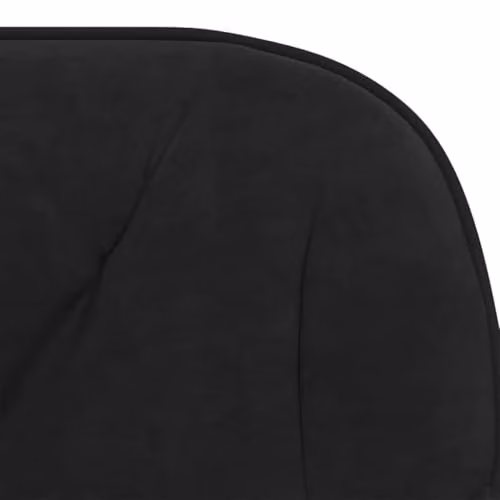 vidaXL Black Velvet Height Adjustable Swivel Task Chair for Home Office W/D/H: 56 x 61.5 x 72 cm – 5