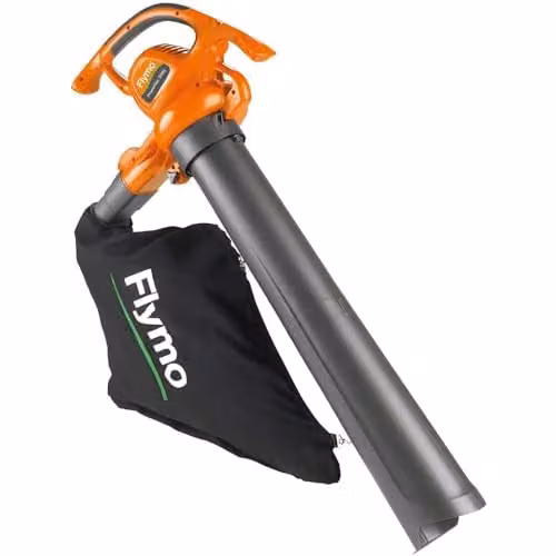 Flymo Powervac 3000 Electric Garden Blower, Vacuum and Mulcher in Orange