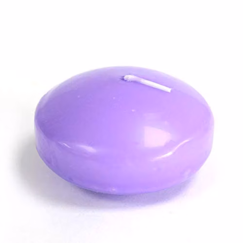 KDMD Large Purple Floating Candle Set of 3