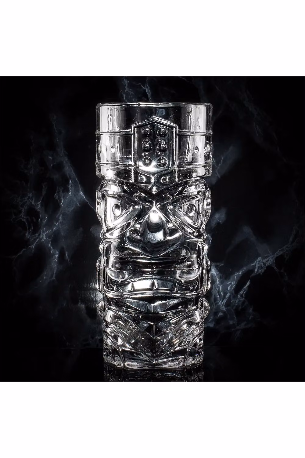 MIXOLOGY Set of 4 Transparent Glass Tiki Tumbler Glasses – 5