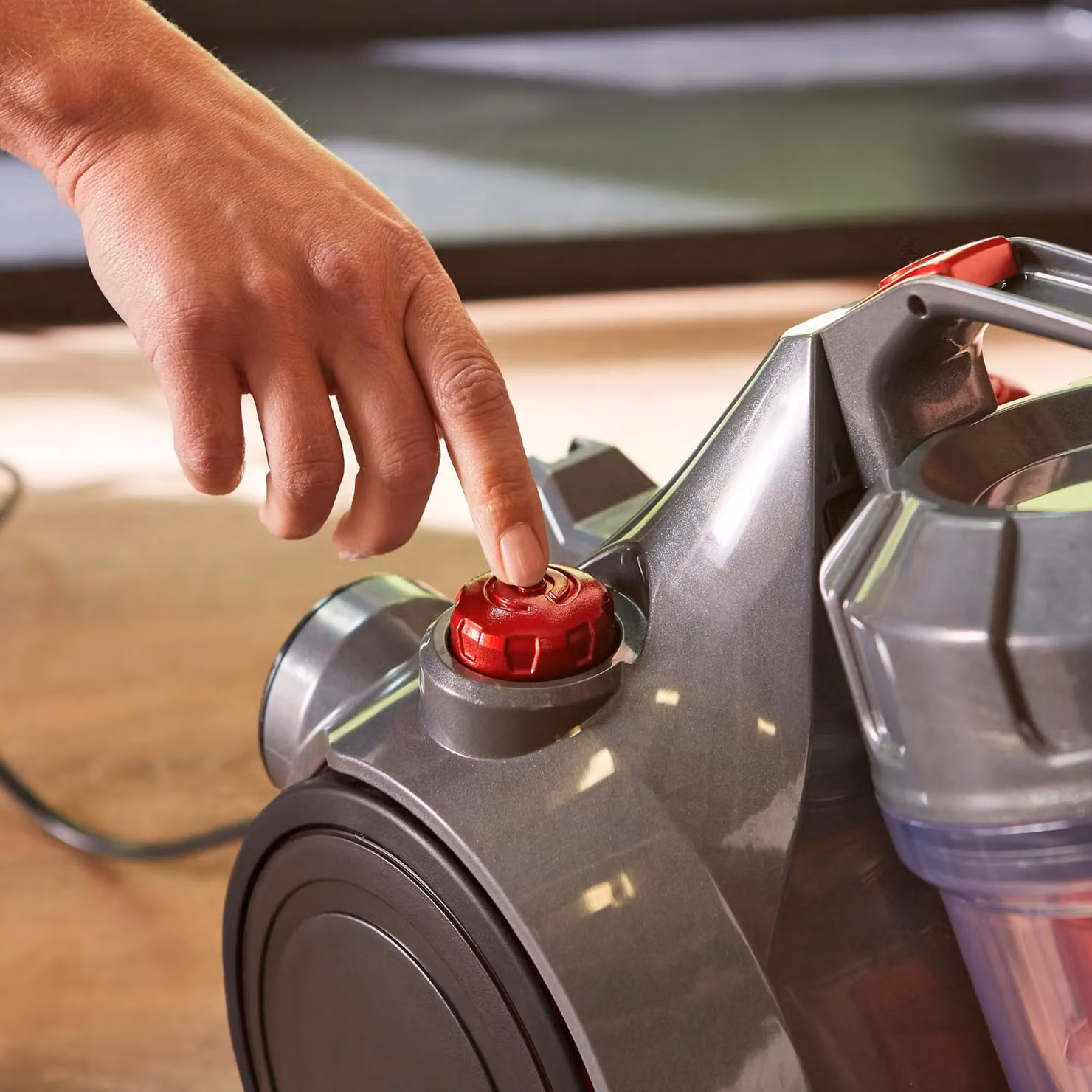 Morphy Richards PowerSphere Cylinder Vacuum, 2L, Grey and Red, Bagless with HEPA Filter and Turbo Brush – 3