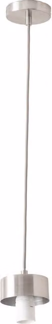 ValueLights Brianna Adjustable Single Pendant Ceiling Light in Brushed Chrome and Gold/Brass with Silver Detail