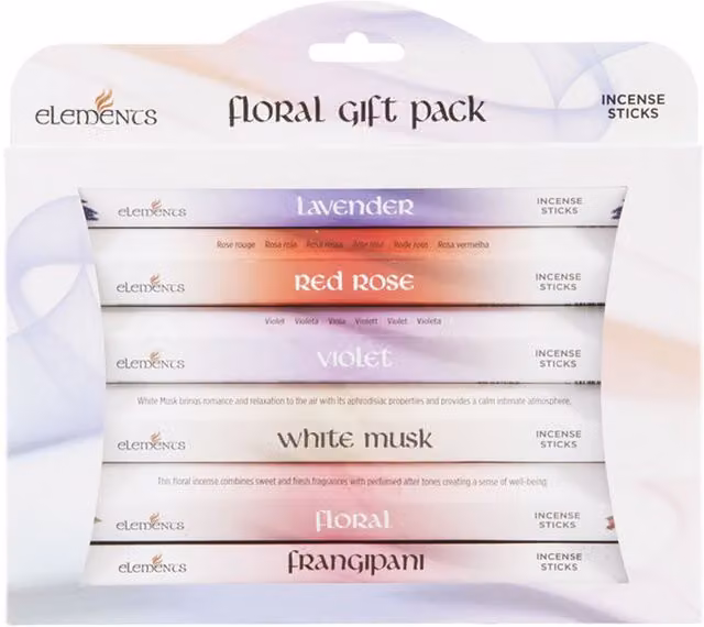 Elements Floral Incense Stick Gift Pack, Multicolour, 20g