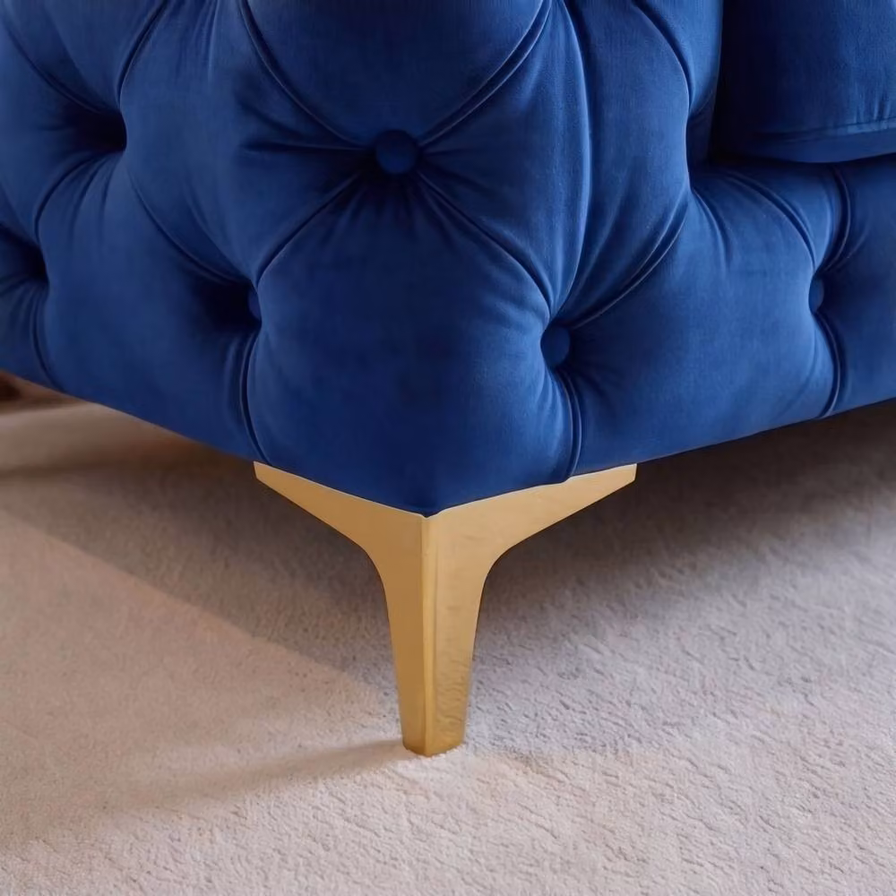 Sofaya Monaco 2 Seater Chesterfield Velvet Sofa in Blue – 3