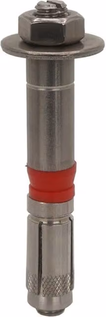 JCP Construction Products Heavy Duty A4-316 Stainless Steel Hex Stud and Nut Anchors, Silver, M10 x 120 mm, Box of 25