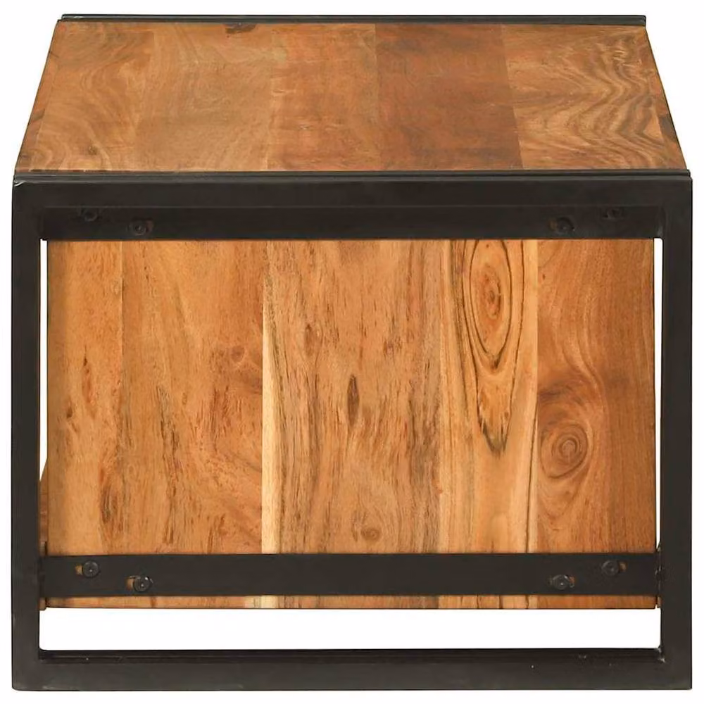 Berkfield Home Acacia Wood Coffee Table in Brown, W: 90 cm, D: 50 cm, H: 38 cm – 3