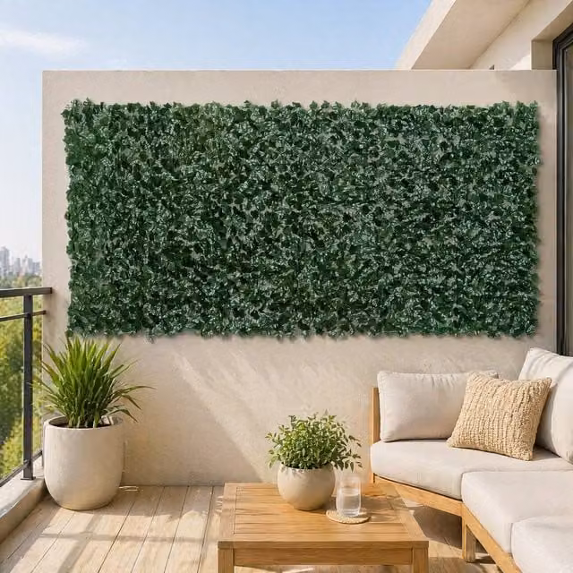 STILVORA Artificial Hedge Privacy Screen, Green, W: 300 cm, H: 150 cm