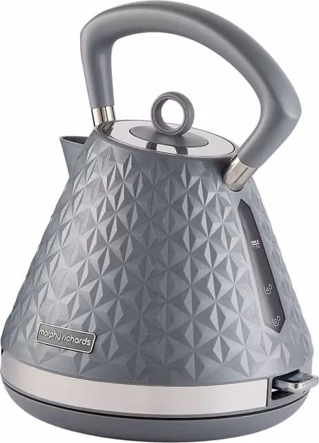Morphy Richards Vector Pyramid Kettle, 1.5L, Grey – 1