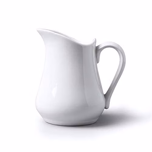 Wm Bartleet & Sons Porcelain Traditional Jug, White, 1.1 l – 1