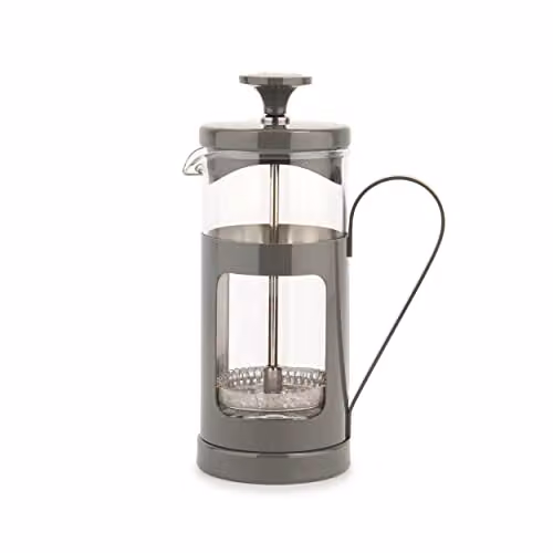 La Cafetiere Monaco Glass and Stainless Steel Cafetiere, Grey