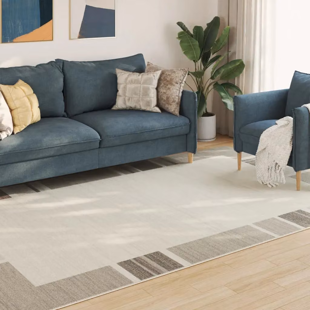 Berkfield Home Multicolour Taupe Indoor and Outdoor Short Pile Anti Slip Rug, W: 190 cm, L: 300 cm – 3