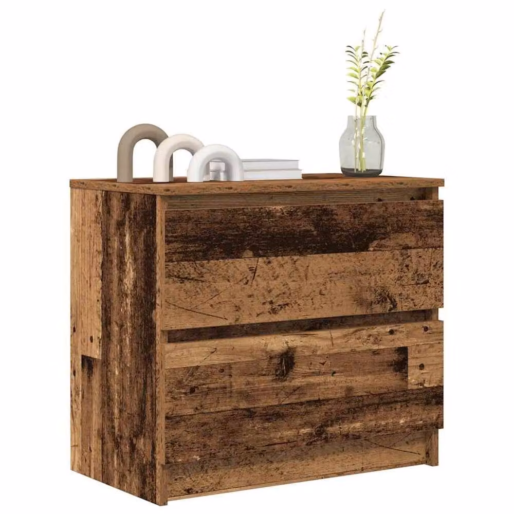 Berkfield Home Rustic TV Cabinet in Brown Old Wood, W/D/H: 60 x 35 x 54 cm – 3