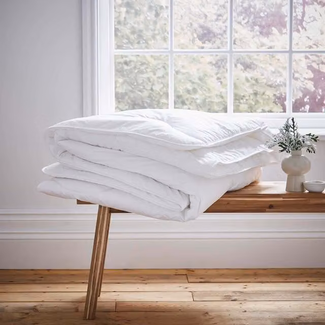 Murmur White Cotton Single Temperature Regulating Duvet, 4.5 Tog, Allergy Friendly and Cooling