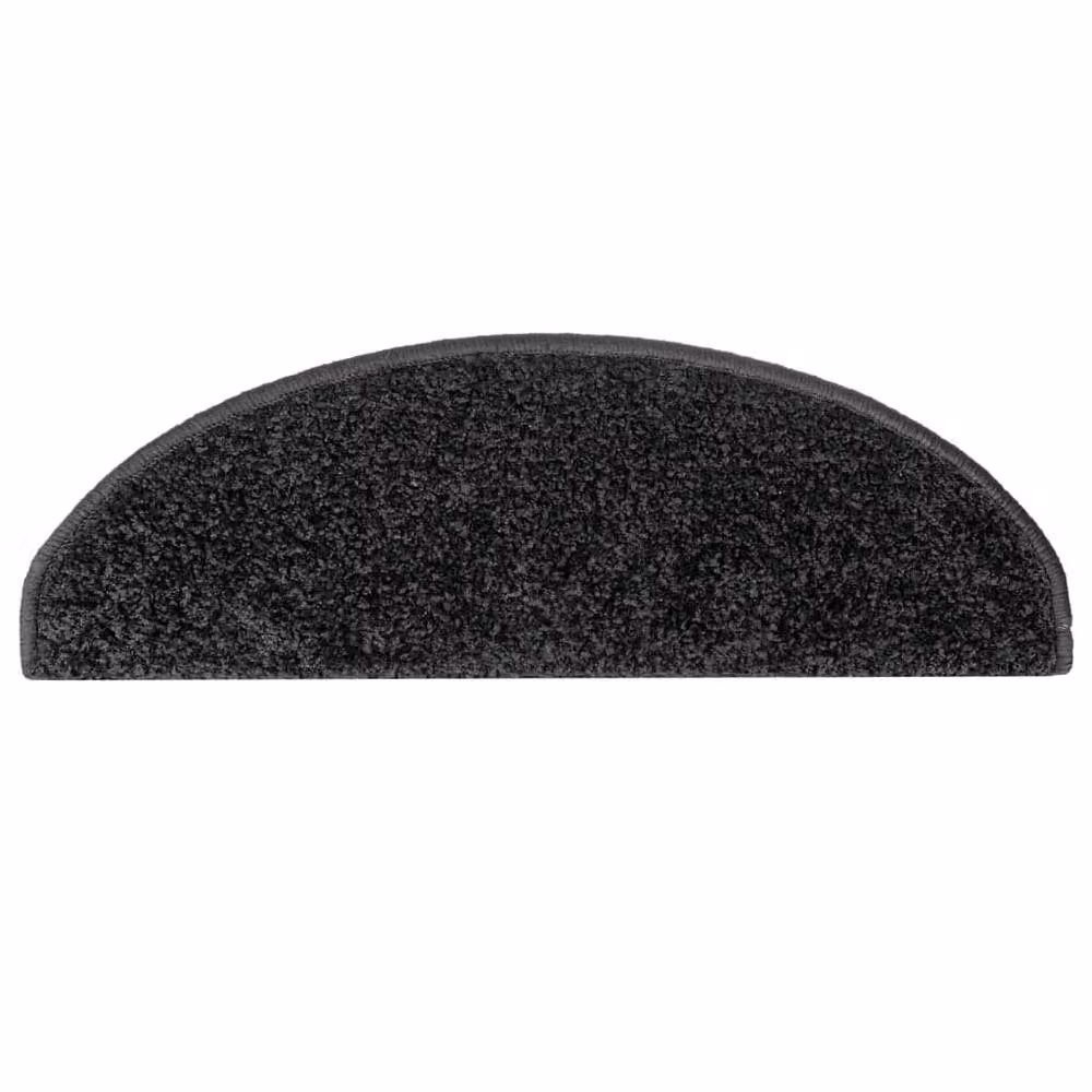 Berkfield Home Non-Slip Self-Adhesive Stair Mats, 10 Pack, Black, W/D/H: 65 x 21 x 4 cm – 3