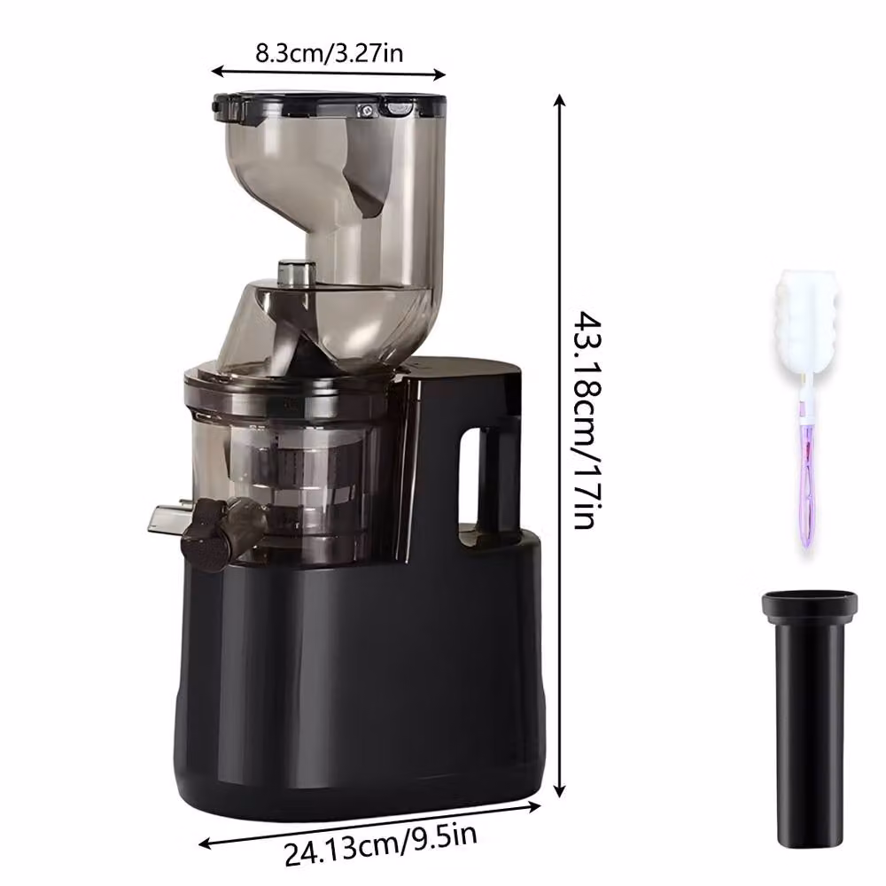 Hinsinc Electric Slow Masticating Juicer in Black – 2